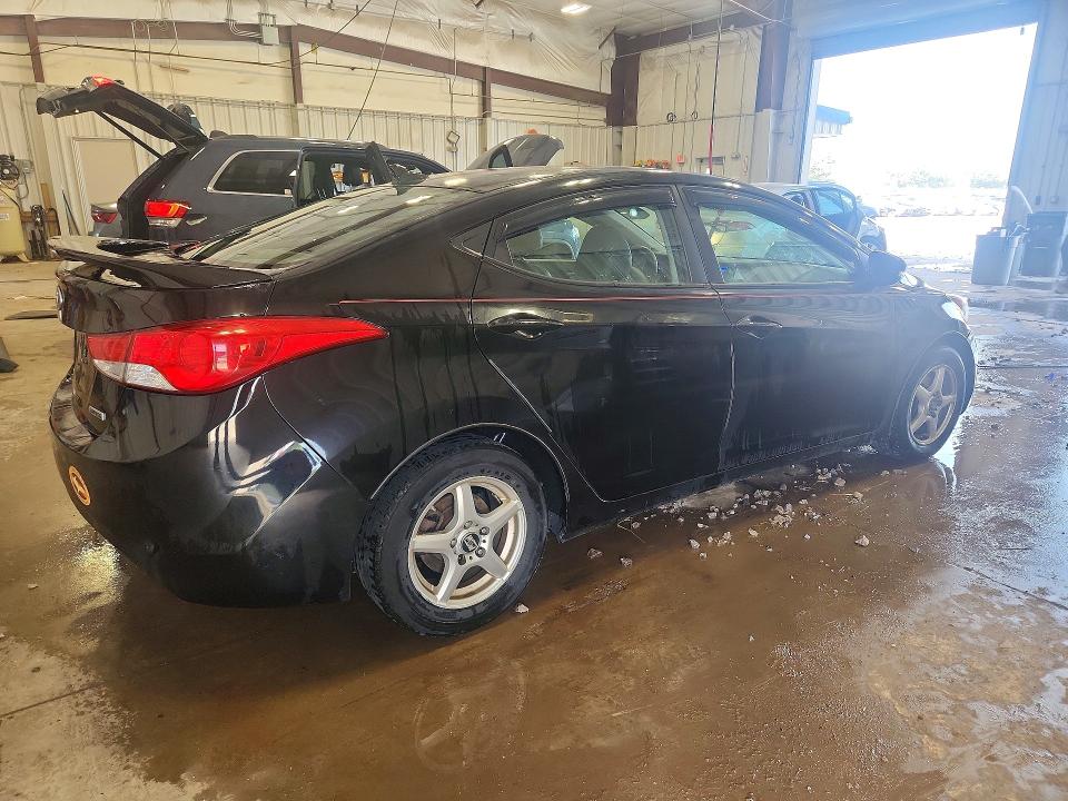 2012 Hyundai Elantra VIN KMHDH4AE7CU191128 COPART salvage auction — REAR END, Wi - Junked Vehicle Bill Of Sale, sold $250 on 2026-07-13 (photo 3)