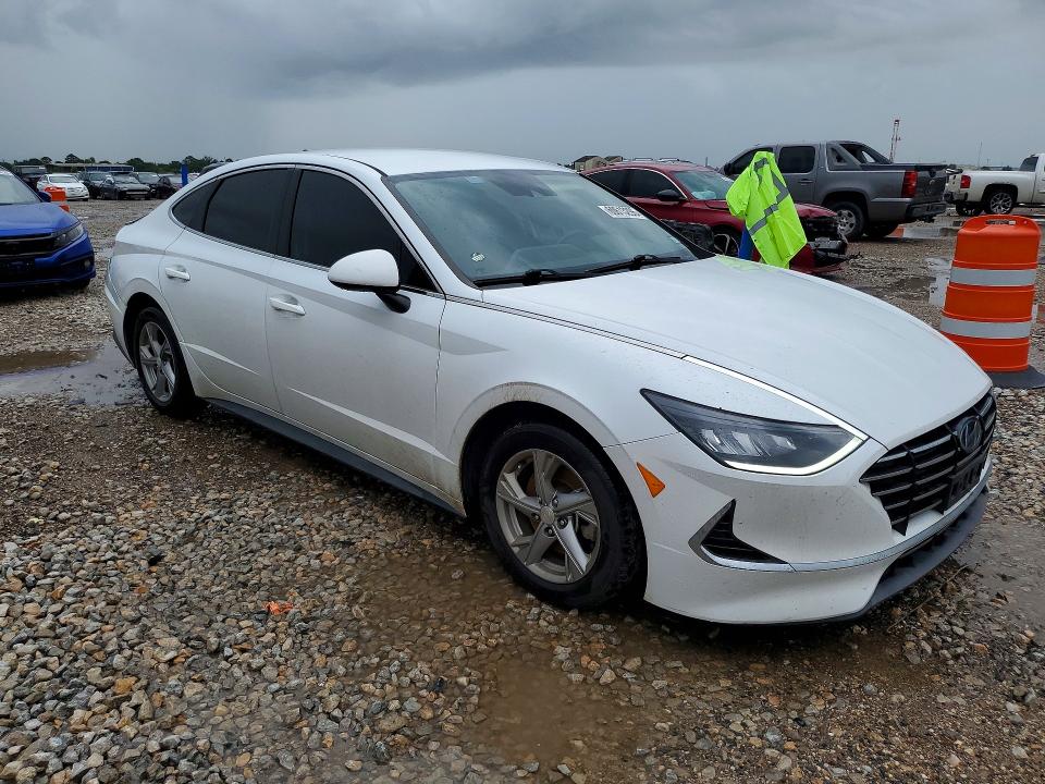 2020 Hyundai Sonata VIN 5NPEG4JA3LH010190 COPART salvage auction — REAR END, TX - SALVAGE VEHICLE TITLE (P), sold $2,600 on 2026-07-20 (photo 4)