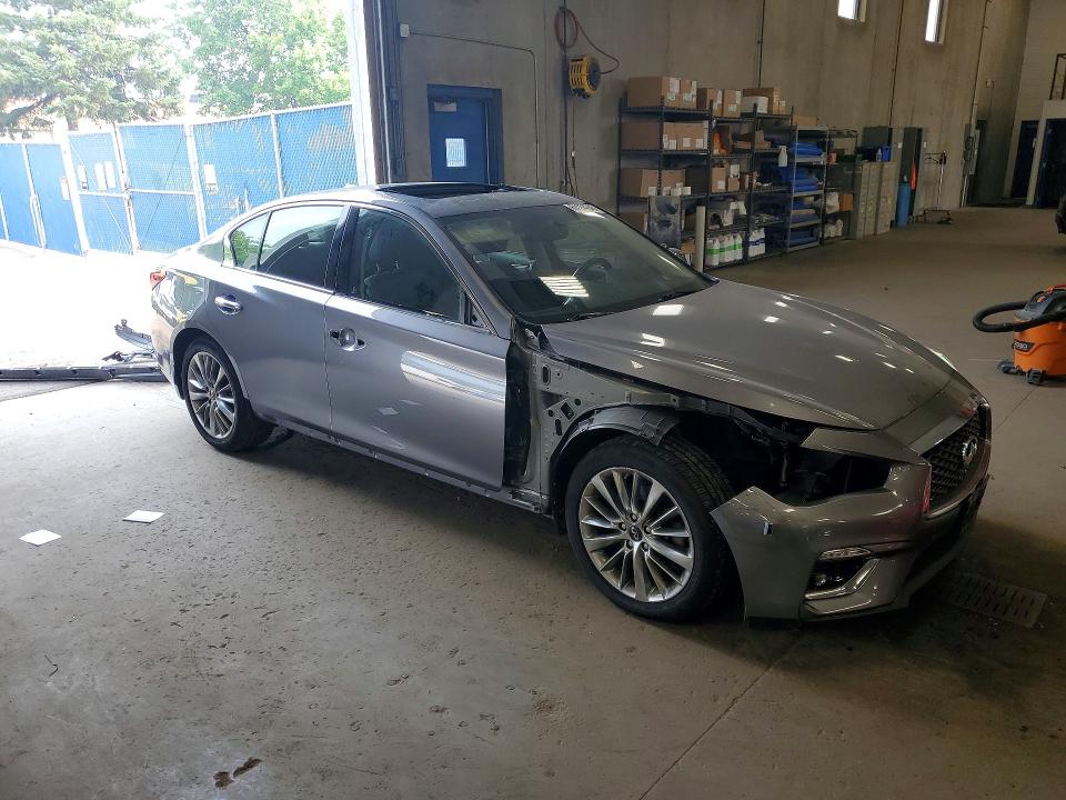 2019 Infiniti Q50 VIN JN1EV7AR1KM593623 COPART salvage auction — FRONT END, Mn - Cert Of Title-Salvage, sold $2,650 on 2026-07-28 (photo 4)