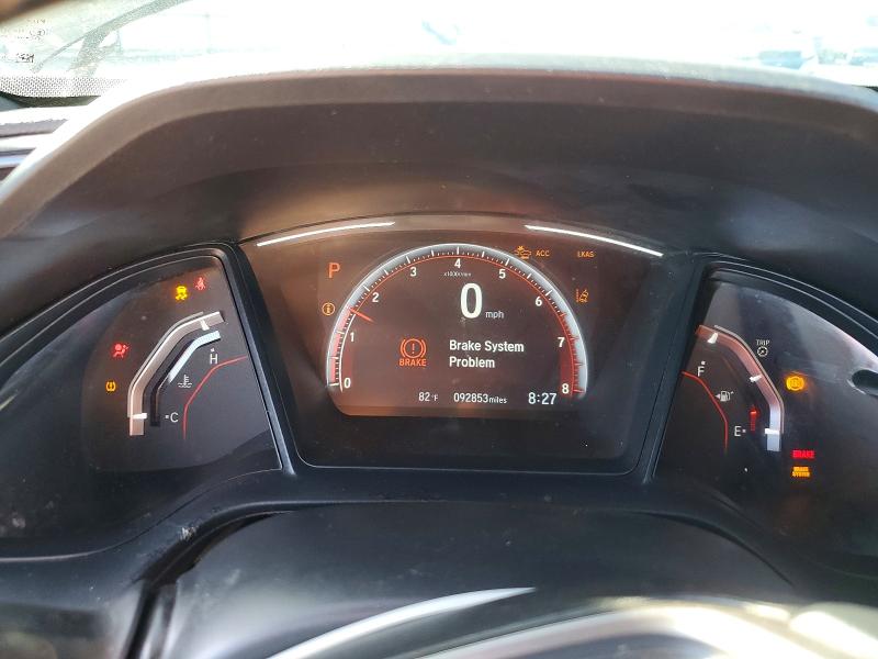 2021 Honda Civic VIN SHHFK7H42MU410809 COPART salvage auction — FRONT END, Ca - Salvage Certificate, sold $4,000 on 2026-07-20 (photo 9)