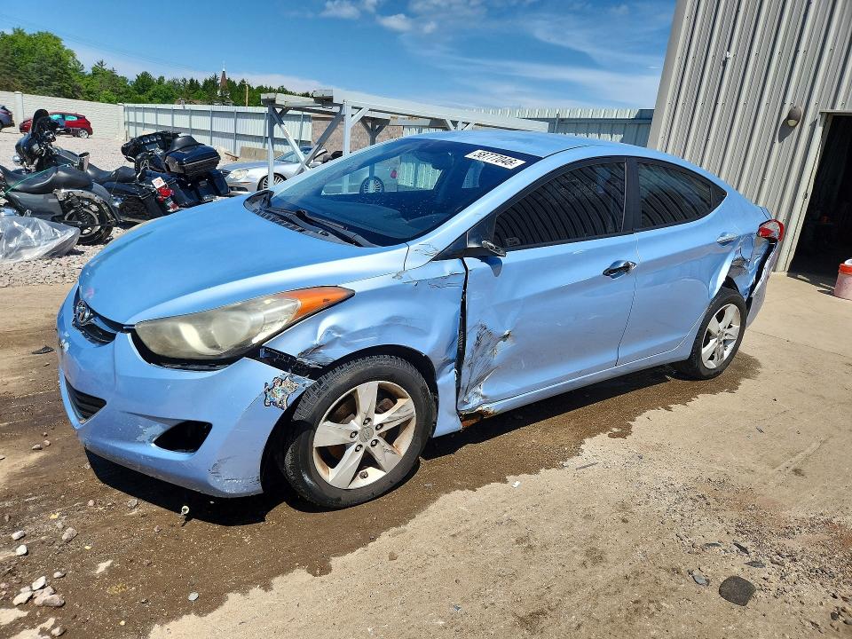 2012 Hyundai Elantra VIN KMHDH4AE7CU322882 COPART salvage auction — FRONT END, Wi - Junked Vehicle Bill Of Sale, sold $325 on 2026-07-20 (photo 1)