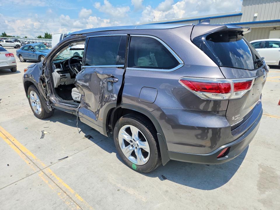 2015 Toyota Highlander VIN 5TDYKRFH0FS111877 COPART salvage auction — SIDE, Ky - Cert Of Title-Salvage, sold $6,500 on 2026-07-16 (photo 2)