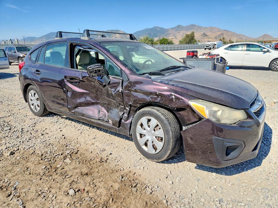 2012 Subaru Impreza VIN JF1GPAA66CH214912 COPART salvage auction — SIDE, Ut - Cert Of Title-Rebuilt/Restored, sold $250 on 2026-07-31 (photo 4)