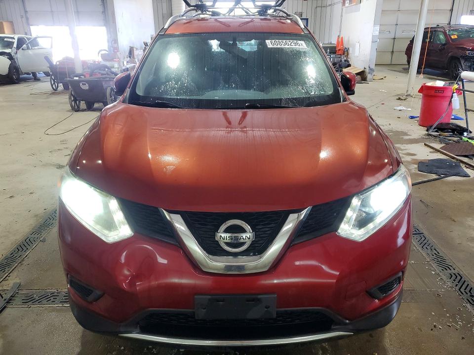 2016 Nissan Rogue VIN JN8AT2MV0GW150151 COPART salvage auction — REAR END, Pa - Certificate Of Salvage, sold $550 on 2026-07-23 (photo 5)