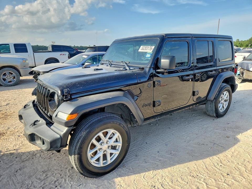 2023 Jeep Wrangler / VIN 1C4HJXDG4PW657343 COPART salvage auction — REAR END, Tx - Salvage Vehicle Title, sold $17,700 on 2026-07-28 (photo 1)