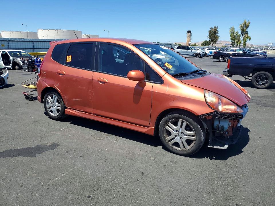 2008 Honda Fit VIN JHMGD38688S051144 COPART salvage auction — FRONT END, CA - SALVAGE CERTIFICATE, sold $175 on 2026-07-27 (photo 4)