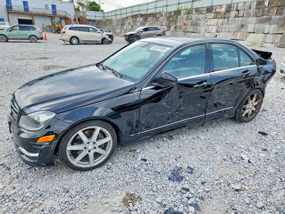 2014 Mercedes-benz C-klasse VIN WDDGF8AB9EG247873 COPART salvage auction — REAR END, Oh - Cert Of Title-Salvage, sold $950 on 2026-08-14 (photo 1)