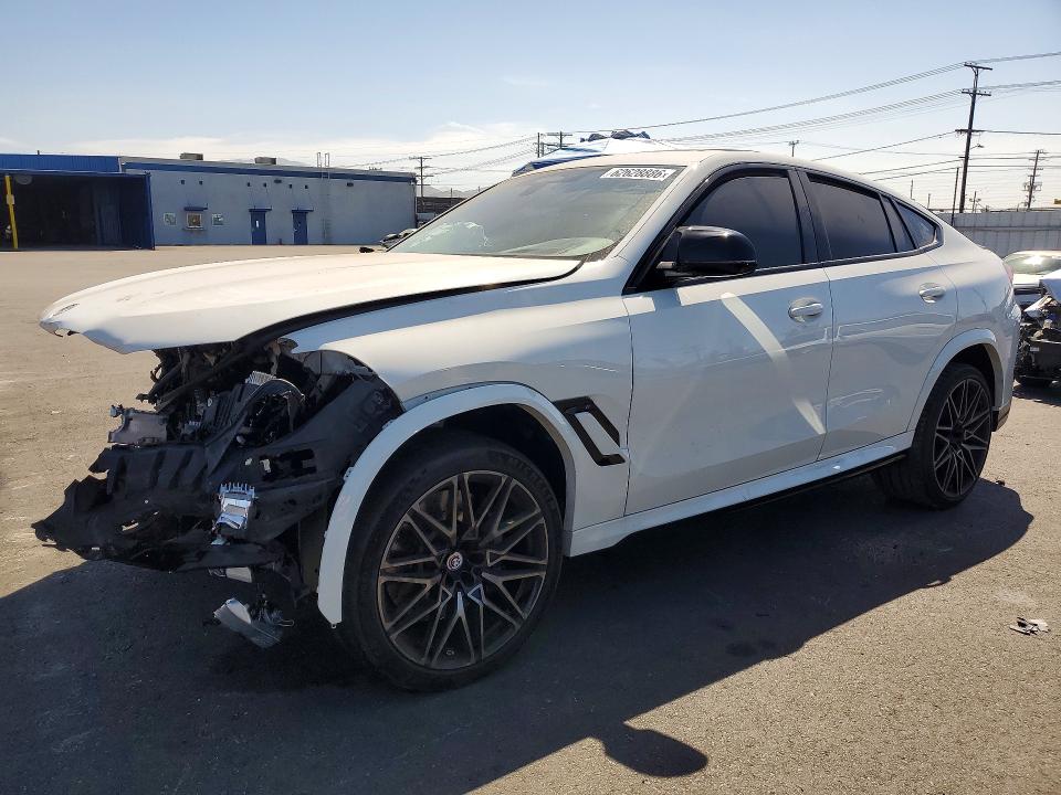 2023 BMW X6 VIN 5YMCY0C05P9R41992 COPART salvage auction — FRONT END, Ca - Salvage Certificate, sold $18,200 on 2026-08-31 (photo 1)