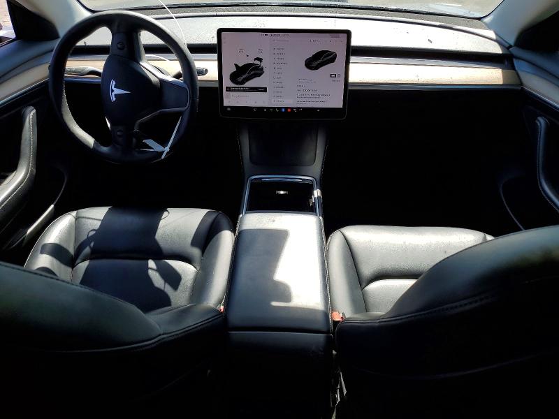 2021 Tesla Model 3 VIN 5YJ3E1EA5MF100205 COPART salvage auction — REAR END, Ca - Salvage Certificate, sold $5,400 on 2026-07-20 (photo 8)