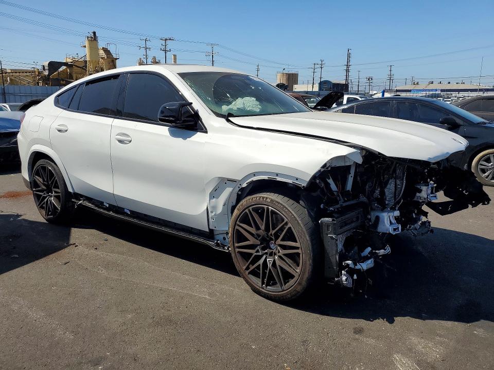 2023 BMW X6 VIN 5YMCY0C05P9R41992 COPART salvage auction — FRONT END, Ca - Salvage Certificate, sold $18,200 on 2026-08-31 (photo 4)