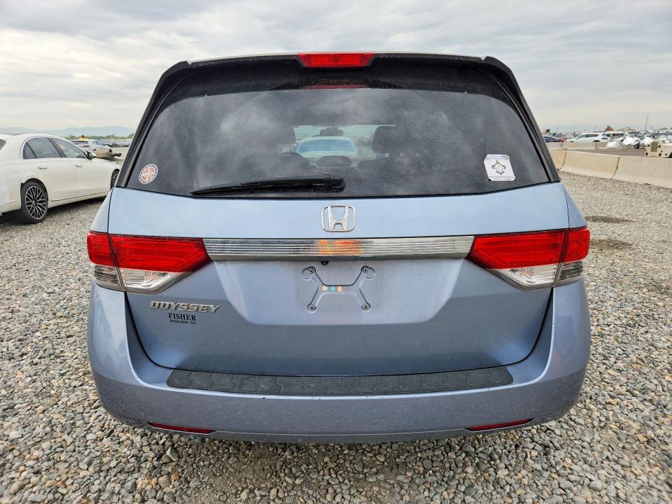 2014 Honda Odyssey VIN 5FNRL5H41EB052300 COPART salvage auction — FRONT END, Co - Public - Salvage Title, sold $3,300 on 2026-07-30 (photo 6)