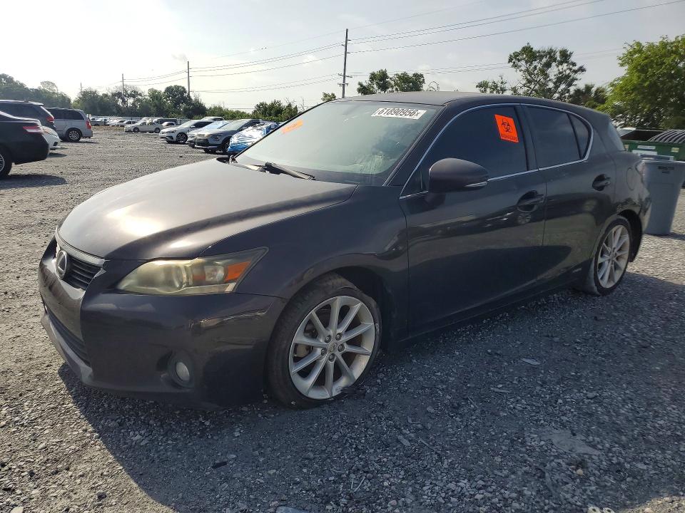 2012 Lexus Ct VIN JTHKD5BH0C2061613 COPART salvage auction — MINOR DENT/SCRATCHES, Fl - Certificate Of Title (P), sold $2,750 on 2026-07-31 (photo 1)