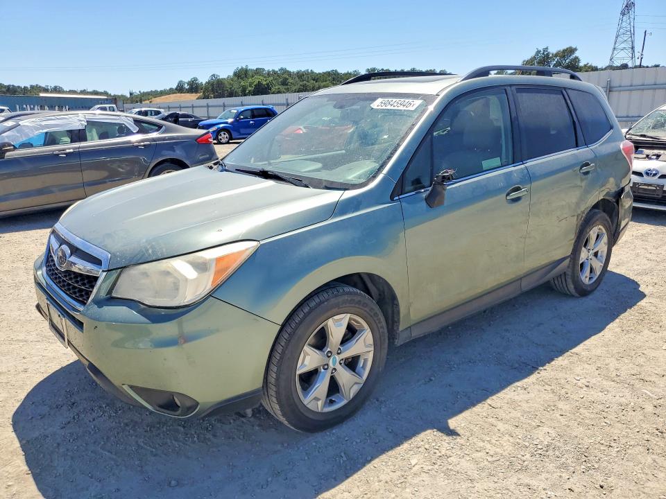 2014 Subaru Forester VIN JF2SJAPC1EH520522 COPART salvage auction — REAR END, Ca - Salvage Certificate, sold $950 on 2026-07-17 (photo 1)