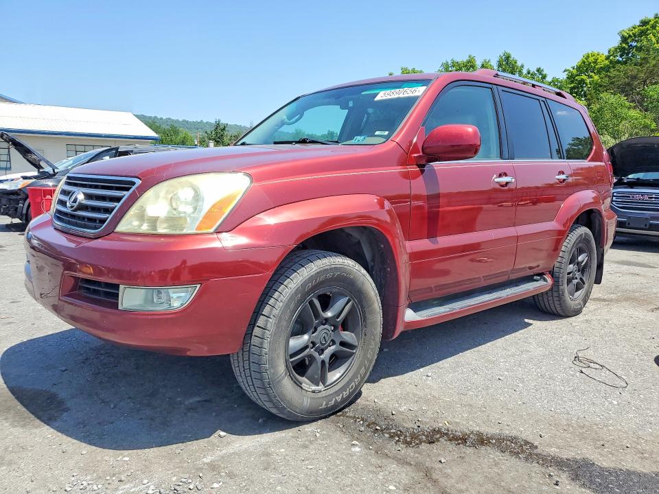 2008 Lexus Gx 470 VIN JTJBT20X180160065 COPART salvage auction — MINOR DENT/SCRATCHES, Pa - Cert Of Title, sold $2,850 on 2026-07-28 (photo 1)