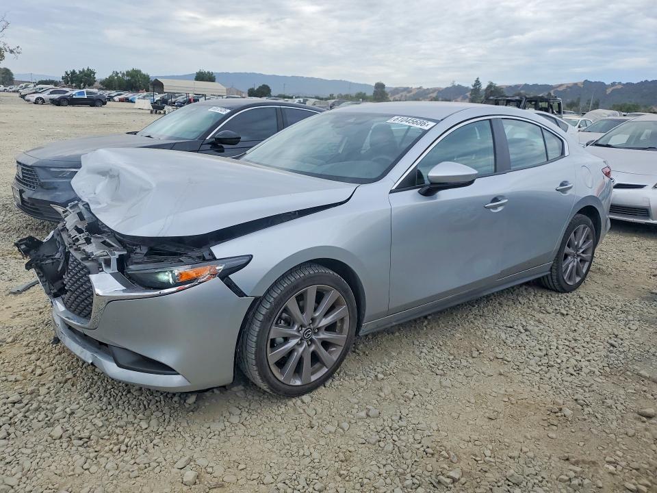 2021 Mazda 3 VIN JM1BPBBL4M1327637 COPART salvage auction — FRONT END, Ca - Salvage Certificate, sold $3,050 on 2026-07-21 (photo 1)