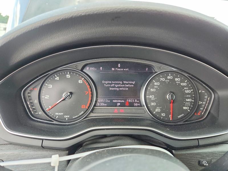 2018 Audi A4 VIN WAUKMAF45JA085648 COPART salvage auction — FRONT END, NC - SALVAGE CERTIFICATE OF TITLE, sold $6,200 on 2026-08-12 (photo 9)