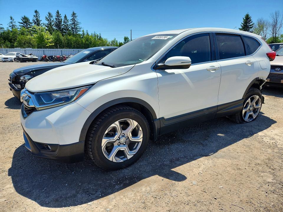 2018 Honda Cr-v VIN 2HKRW2H51JH114854 COPART salvage auction — REAR END, ON - PERMIT NO BRAND - UNFIT, sold $250 on 2026-07-23 (photo 1)