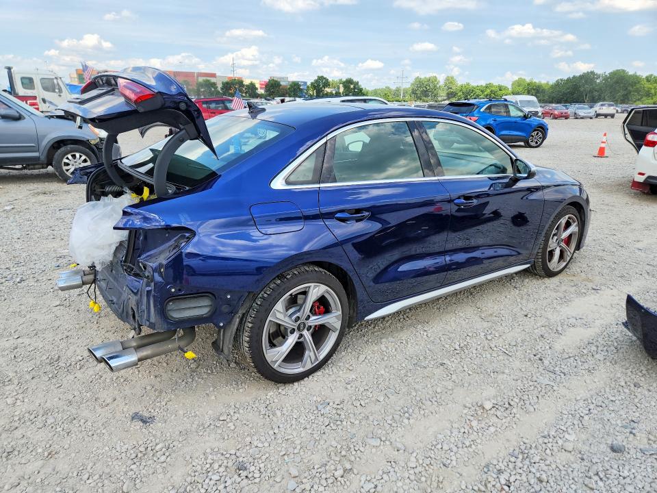 2023 Audi S3 VIN WAUH3DGY6PA053641 COPART salvage auction — REAR END, Oh - Certificate Of Title, sold $1,100 on 2026-07-31 (photo 3)
