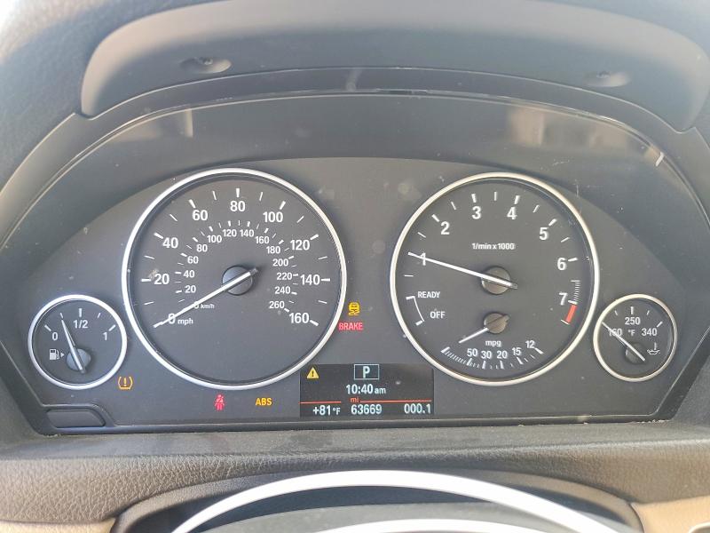 2015 BMW 3 series VIN WBA3A5G57FNS90870 COPART salvage auction — FRONT END, CA - SALVAGE CERTIFICATE, sold $1,750 on 2026-08-06 (photo 9)