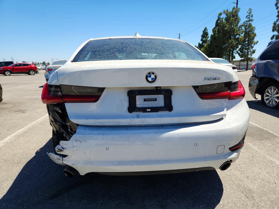 2019 BMW 3er VIN WBA5R1C57KAJ99390 COPART salvage auction — REAR END, Ca - Salvage Certificate, sold $4,650 on 2026-07-28 (photo 6)