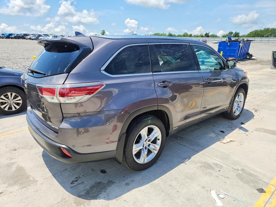 2015 Toyota Highlander VIN 5TDYKRFH0FS111877 COPART salvage auction — SIDE, Ky - Cert Of Title-Salvage, sold $6,500 on 2026-07-16 (photo 3)