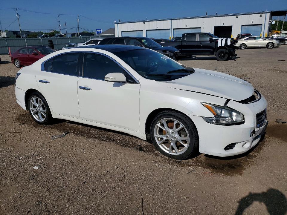 2012 Nissan Maxima VIN 1N4AA5AP7CC848430 COPART salvage auction — FRONT END, Il - Salvage Certificate, sold $450 on 2026-07-29 (photo 4)