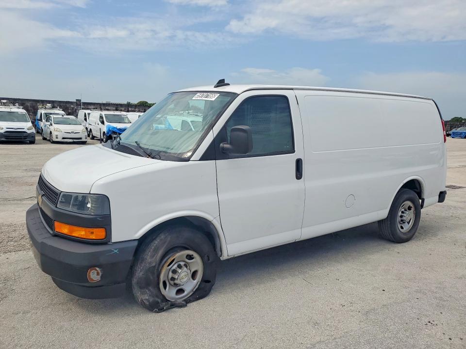 2023 Chevrolet Express 2500 VIN 1GCWGAFP6P1115898 COPART salvage auction — REAR END, FL - CERTIFICATE OF TITLE, sold $9,700 on 2026-07-28 (photo 1)
