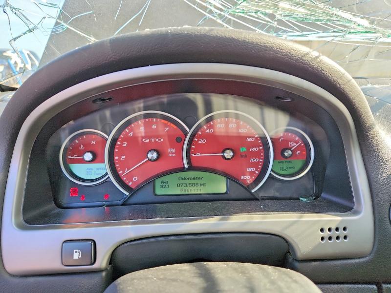 2005 Pontiac Gto VIN 6G2VX12U95L394487 COPART salvage auction — FRONT END, Al - Cert Of Title-Salvage Title, sold $4,100 on 2026-07-23 (photo 9)