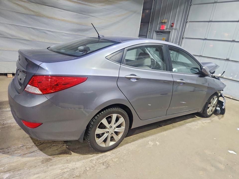 2013 Hyundai Accent VIN KMHCU4AEXDU468914 COPART salvage auction — FRONT END, Ma - Cert Of Title-Reconstrctd Coll, sold $90 on 2026-07-28 (photo 3)