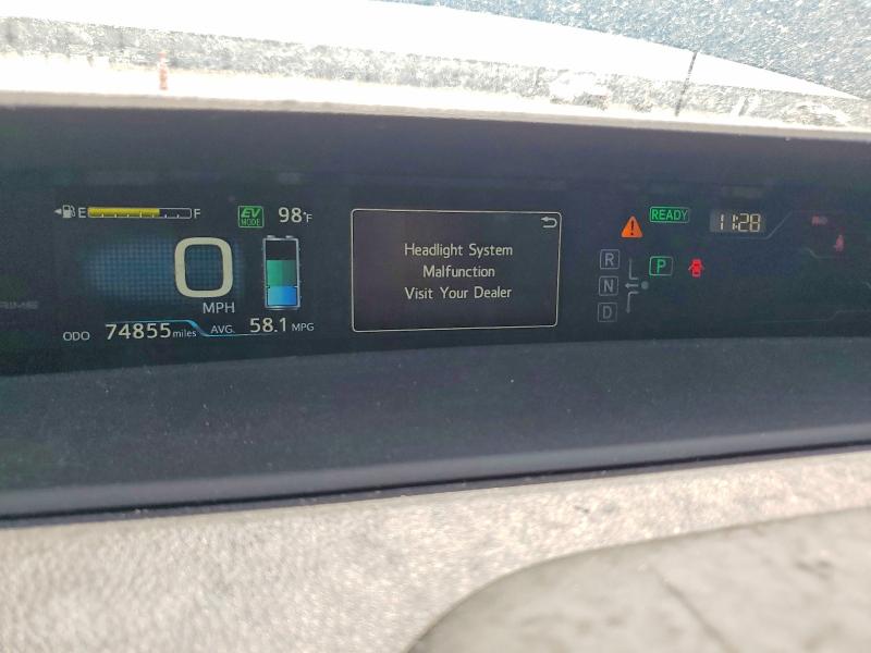 2019 Toyota Prius VIN JTDKARFPXK3115883 COPART salvage auction — REAR END, Nv - Salvage Title, sold $6,700 on 2026-07-16 (photo 9)
