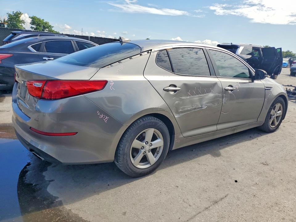 2014 Kia Optima VIN 5XXGM4A79EG300891 COPART salvage auction — SIDE, Fl - Cert Of Title Slvg Rebuildable, sold $375 on 2026-07-21 (photo 3)