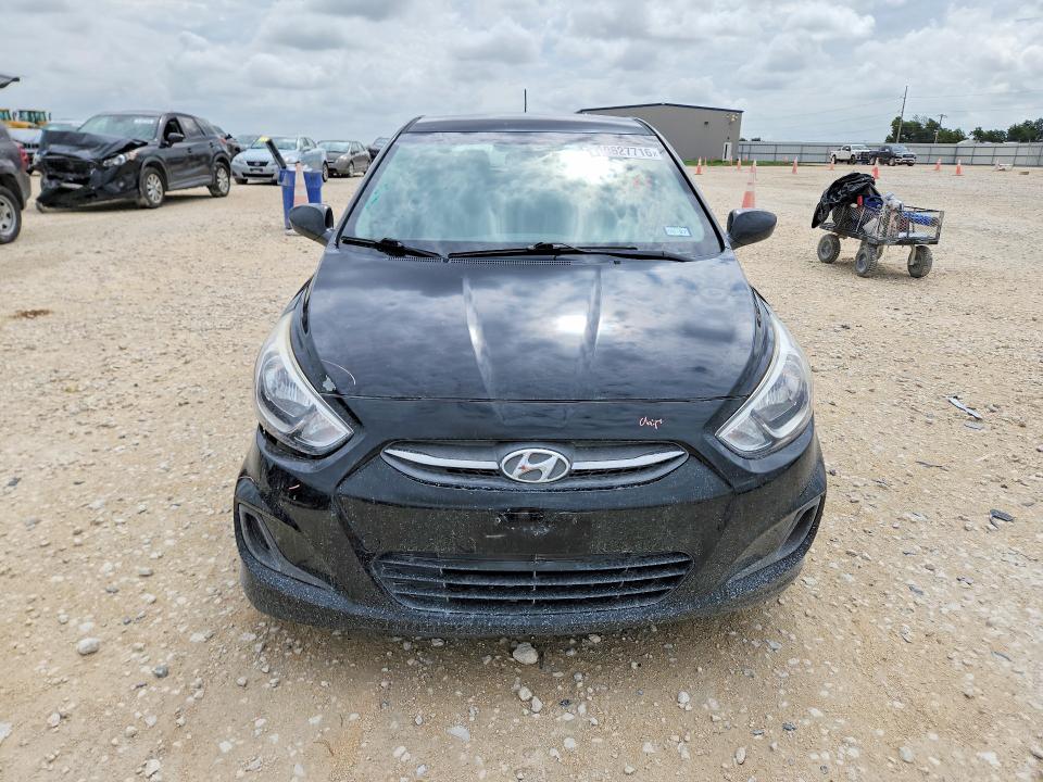 2017 Hyundai Accent VIN KMHCT5AE9HU312961 COPART salvage auction — REAR END, TX - SALVAGE VEHICLE TITLE (P), sold $70 on 2026-07-16 (photo 5)