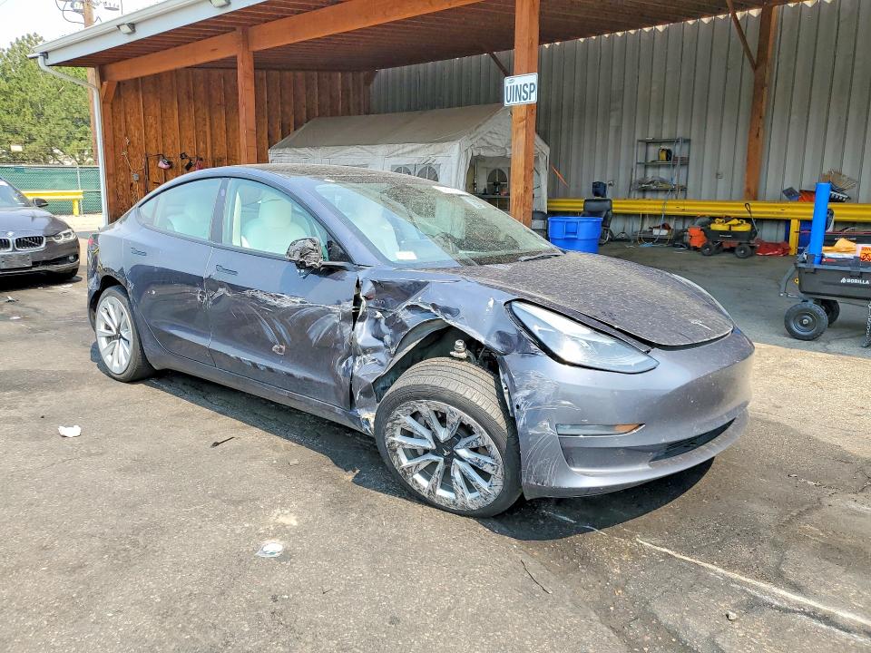 2022 Tesla VIN 5YJ3E1EB8NF195644 COPART salvage auction — FRONT END, CO - PUBLIC - SALVAGE TITLE (P), sold $5,500 on 2026-07-16 (photo 4)