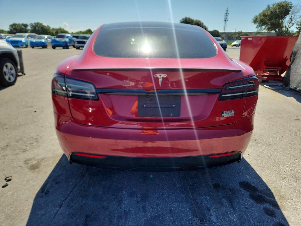2022 Tesla Model s VIN 5YJSA1E68NF477518 COPART salvage auction — FRONT END, Fl - Cert Of Title Slvg Rebuildable, sold $20,200 on 2026-07-30 (photo 6)
