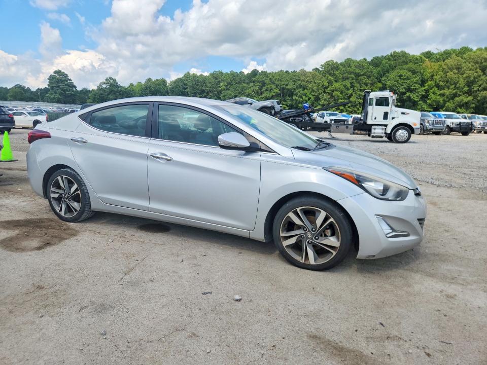 2015 Hyundai Elantra VIN KMHDH4AE1FU326883 COPART salvage auction — MECHANICAL, Ms - Certificate Of Title, sold $950 on 2026-07-31 (photo 4)