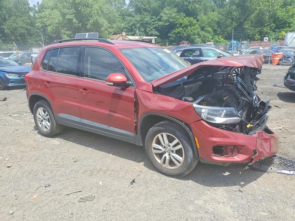 2016 Volkswagen Tiguan VIN WVGBV7AX0GW085603 COPART salvage auction — FRONT END, Md - Cert Of Salvage > 75% Damage, sold $125 on 2026-07-28 (photo 4)