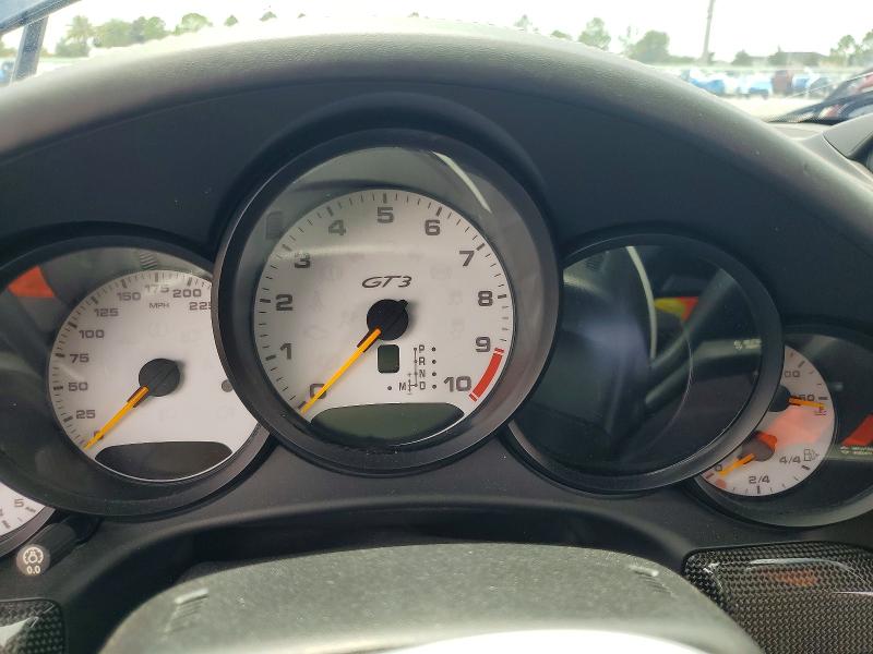 2015 Porsche 911 VIN WP0AC2A9XFS183912 COPART salvage auction — ROLLOVER, Fl - Certificate Of Destruction, sold $28,500 on 2026-08-14 (photo 9)