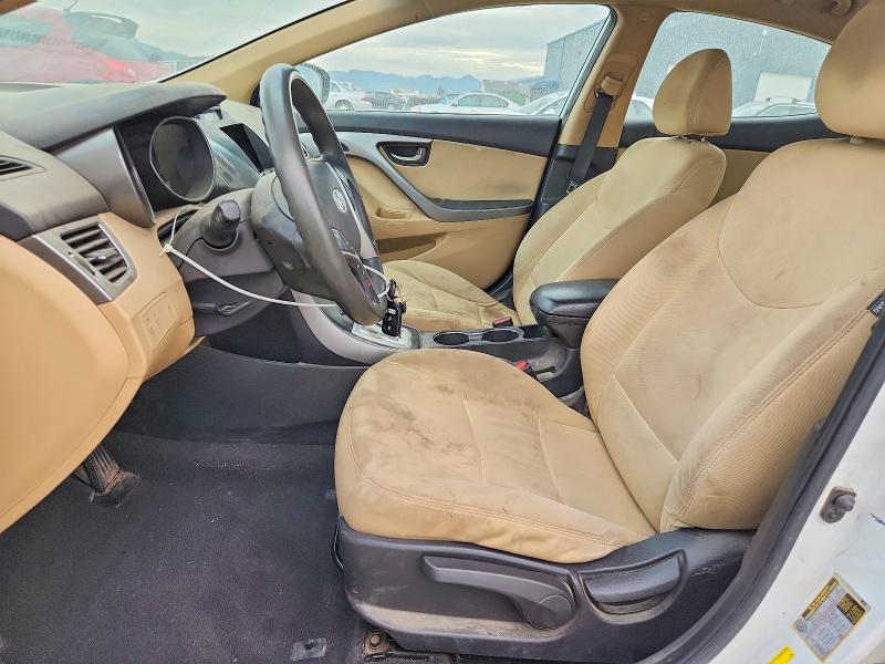 2012 Hyundai Elantra VIN 5NPDH4AE0CH107732 COPART salvage auction — NORMAL WEAR, Ca - Salvage Certificate, sold $150 on 2026-09-29 (photo 7)