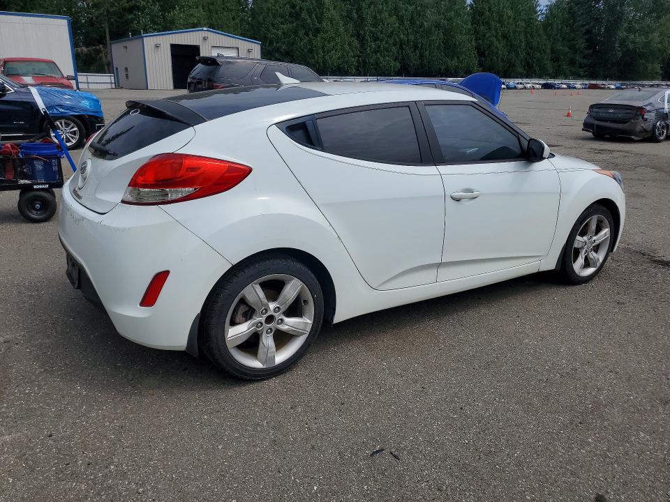 2013 Hyundai Veloster VIN KMHTC6AD7DU105301 COPART salvage auction — FRONT END, Wa - Vehicle Cert Of Ownership-Titl, sold $375 on 2026-07-20 (photo 3)