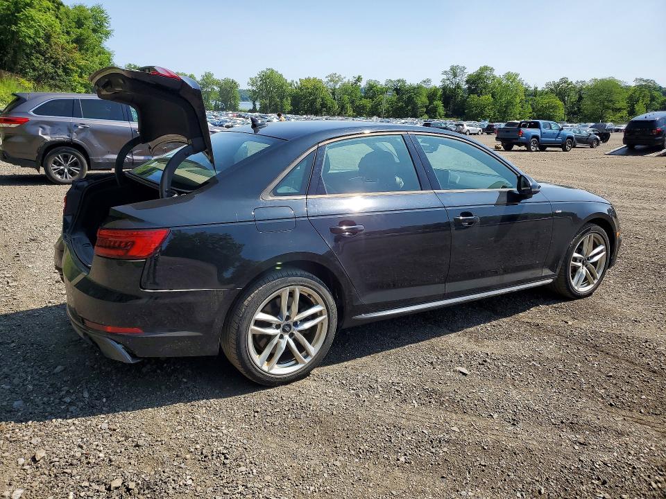 2017 Audi A4 VIN WAUDNAF42HN052230 COPART salvage auction — REAR END, NY - MV-907A SALVAGE CERTIFICATE, sold $1,450 on 2026-07-28 (photo 3)