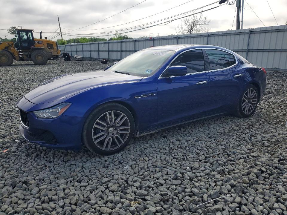 2015 Maserati Ghibli VIN ZAM57RTA0F1135133 COPART salvage auction — FRONT END, Nj - Cert Of Title-Salvage, sold $2,000 on 2026-08-05 (photo 1)