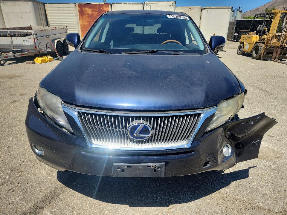 2010 Lexus Rx VIN JTJZB1BA9A2003091 COPART salvage auction — FRONT END, Ca - Salvage Certificate, sold $2,600 on 2026-07-31 (photo 5)