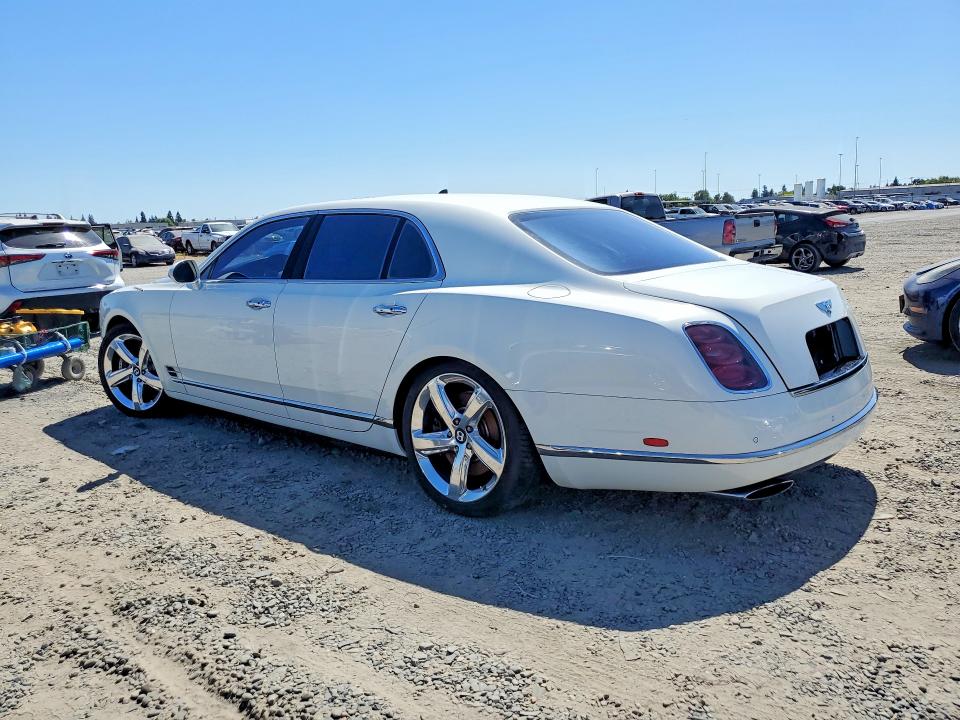 2016 Bentley Mulsanne VIN SCBBG7ZH3GC002262 COPART salvage auction — WATER/FLOOD, Ca - Salvage Certificate, sold $35,000 on 2026-07-25 (photo 2)