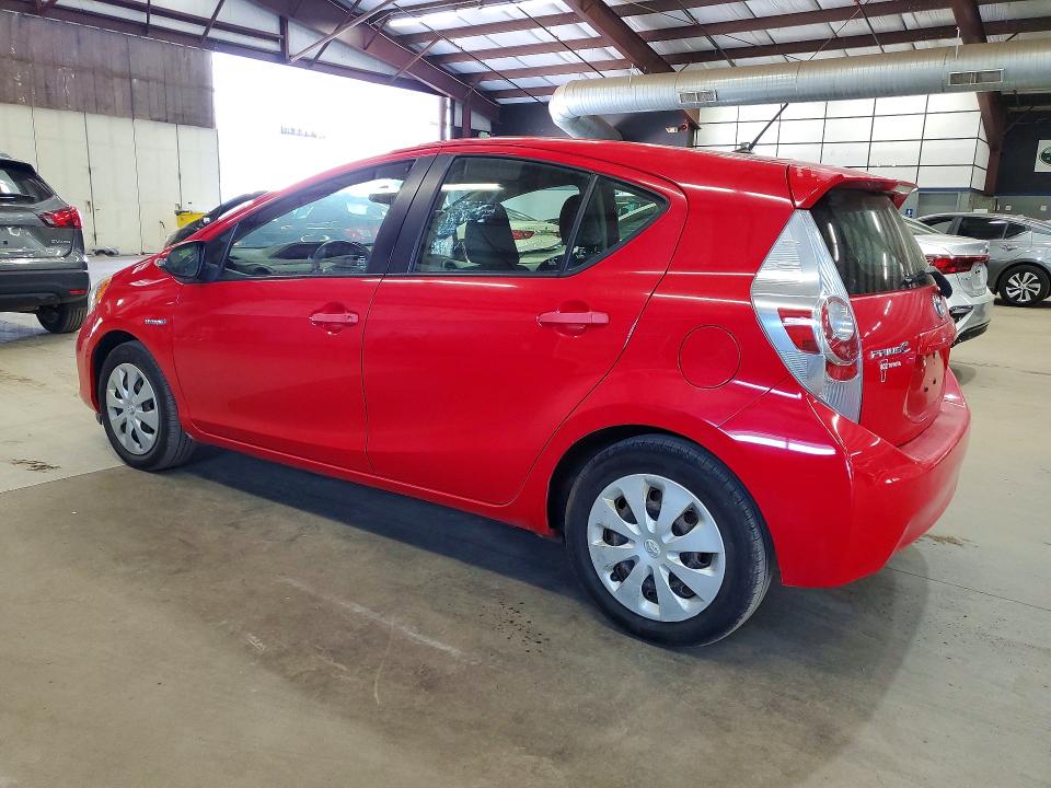 2014 Toyota Prius c VIN JTDKDTB37E1569600 COPART salvage auction — MINOR DENT/SCRATCHES, VT - CERTIFICATE OF TITLE (P), sold $3,200 on 2026-07-27 (photo 2)