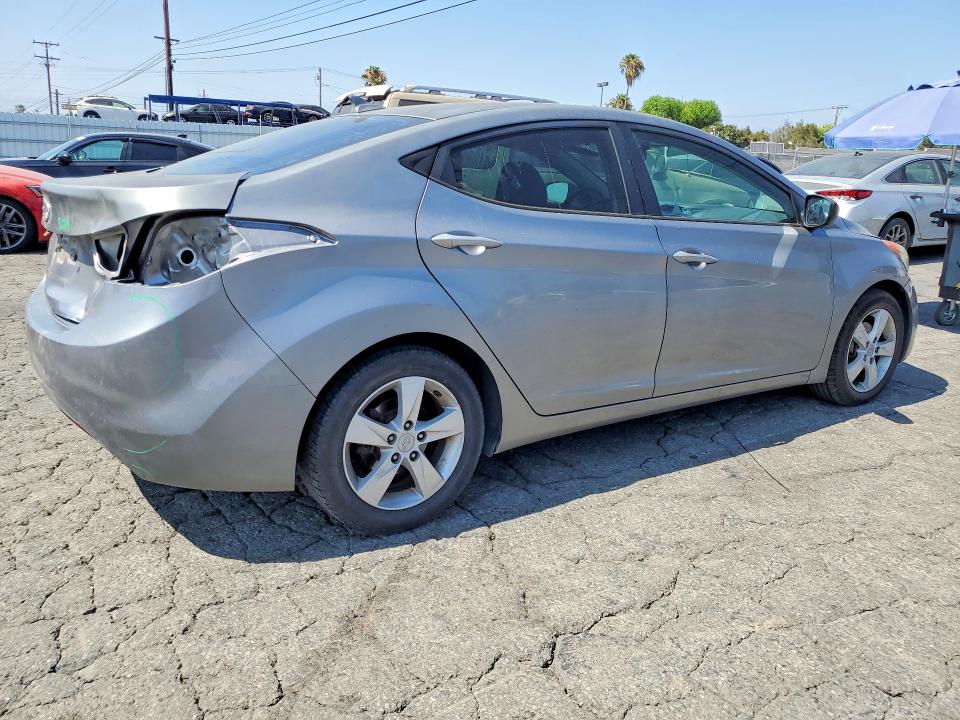 2012 Hyundai Elantra VIN KMHDH4AE3CU308834 COPART salvage auction — REAR END, Ca - Salvage Certificate, sold $1,400 on 2026-07-13 (photo 3)