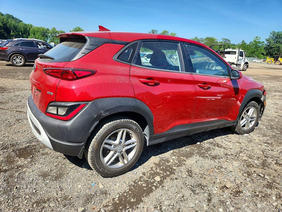 2022 Hyundai Kona VIN KM8K2CAB9NU776501 COPART salvage auction — FRONT END, NY - MV-907A SALVAGE CERTIFICATE, sold $1,150 on 2026-07-23 (photo 3)