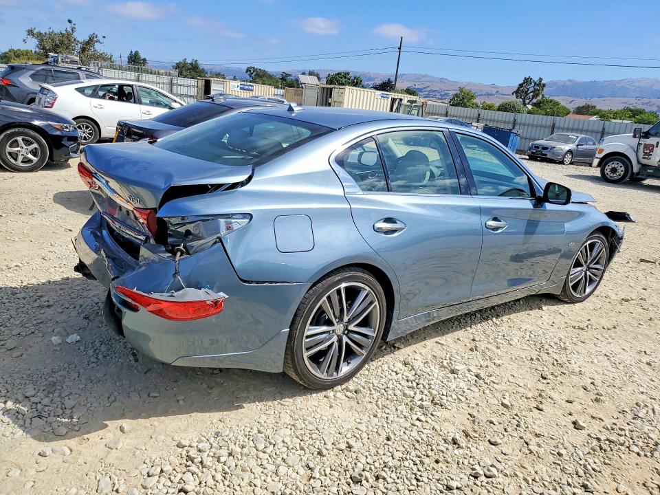 2017 Infiniti Q50 VIN JN1EV7AP8HM734551 COPART salvage auction — FRONT END, Ca - Salvage Certificate, sold $2,350 on 2026-07-16 (photo 3)
