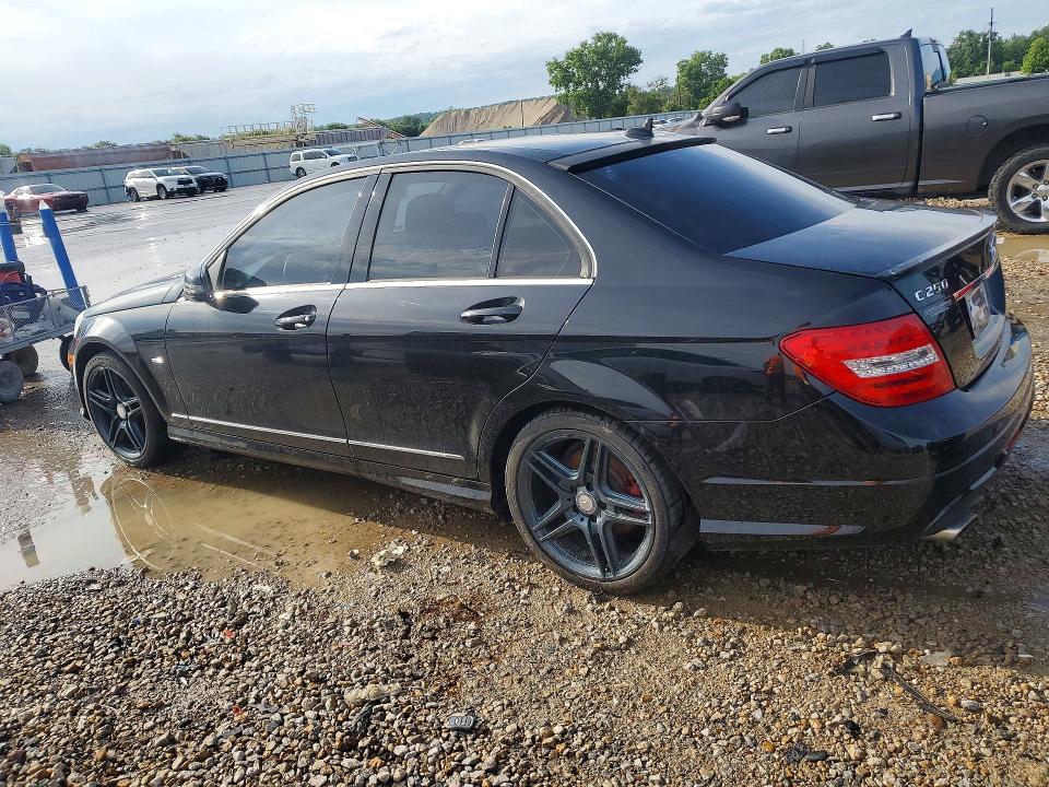 2012 Mercedes-benz C-klasse VIN WDDGF4HB5CA669895 COPART salvage auction — MECHANICAL, Salvage Title, sold $500 on 2026-07-21 (photo 2)