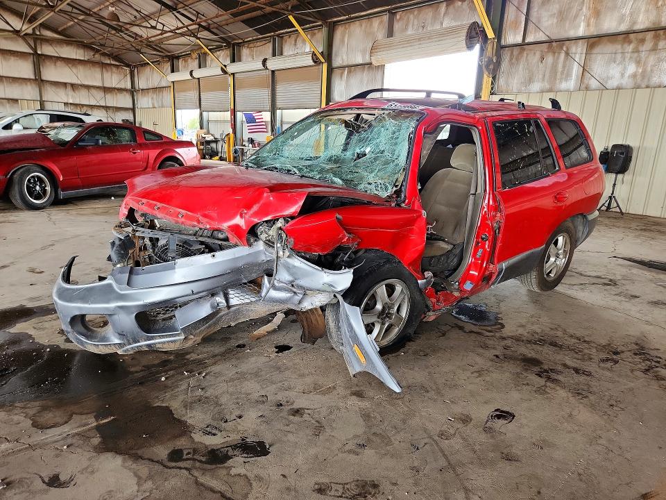 2004 Hyundai Santa fe VIN KM8SC13D94U855164 COPART salvage auction — FRONT END, AZ - CERTIFICATE OF TITLE (P), sold $475 on 2026-07-29 (photo 1)