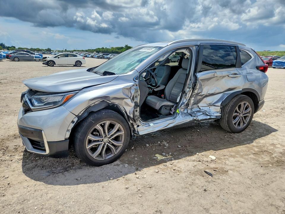 2021 Honda Cr-v VIN 7FARW1H99ME005207 COPART salvage auction — SIDE, Fl - Cert Of Title Slvg Rebuildable, sold $1,100 on 2026-07-28 (photo 1)